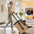 TTGIEET Wood Pilates Reformer Chair with Adjustable Resistance Springs, Split Pedals & Handles, Home Gym Core Trainer for Rehab