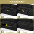 TTGIEET 7-Seater U-Shaped Sectional Sleeper Sofa, Reversible Pull-Out Sofa Bed with Storage & Cup Holders, Corduroy Couch for Living Room