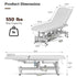 TTGIEET Electric Lift Massage Table for Estheticians, Professional Facial Bed with Adjustable Backrest, Spa Treatment Table for Salon, Waxing, Massage & Physical Therapy, White