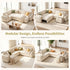 TTGIEET 7-Seater U-Shaped Sectional Sleeper Sofa, Reversible Pull-Out Sofa Bed with Storage & Cup Holders, Corduroy Couch for Living Room