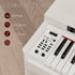 TTGIEET 88-Key Upright Digital Piano with Bench, Full-Size Electric Keyboard with Stand and 3 Pedals, Headphone Jack