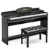 TTGIEET 88-Key Upright Digital Piano with Bench, Full-Size Electric Keyboard with Stand and 3 Pedals, Headphone Jack
