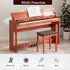 UMOMO 88 Key Digital Piano Keyboard, Full Size Electric Piano with Piano Stand, Headphone Jack, 3 Pedal, Electronic Piano for Beginner, Adults, Brown