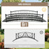 TTGIEET 6 FT Metal Arch Backyard Garden Bridge with 660 lbs, Durable Decorative Footbridge with Siderails, Outdoor Bridges for Creek, Lawn, Stream（Black）