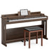 UMOMO 88 Weighted Key Digital Piano Keyboard with Piano Bench, Full Size Electric Piano with Piano Stand, Headphone Jack, 3 Pedal, Electronic Piano for Beginner, Adults