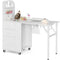 Upgraded! Paddie Foldable Nail Table with Storage