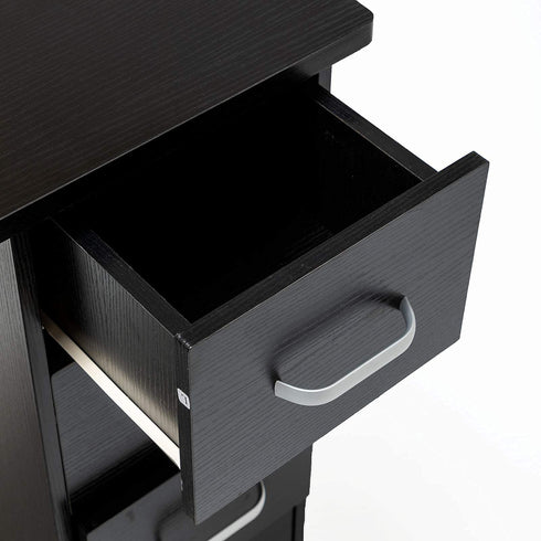 Paddie Manicure Table, 4 drawers, 2-tier cabinet