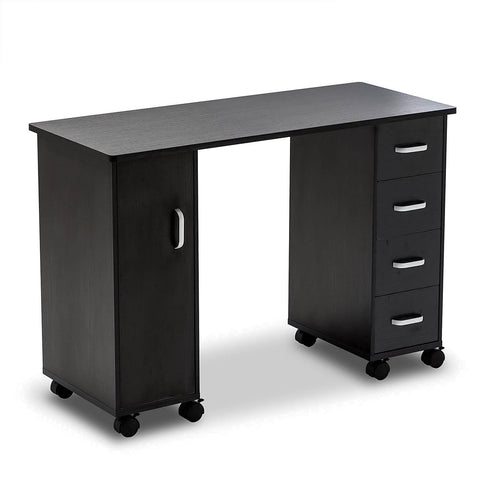 Paddie Manicure Table, 4 drawers, 2-tier cabinet