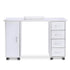 Paddie Manicure Table, 4 drawers, 2-tier cabinet