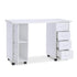 Paddie Manicure Table, 4 drawers, 2-tier cabinet