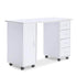 Paddie Manicure Table, 4 drawers, 2-tier cabinet