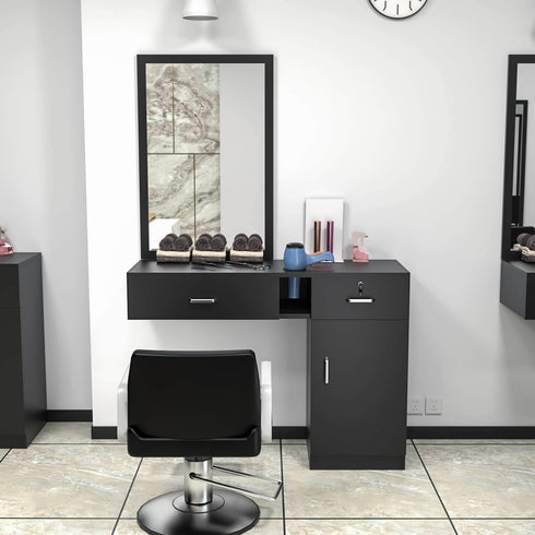 Paddie Wall Mount Salon Cabinet