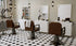 Estación de salón Paddie de montaje en pared con espejo