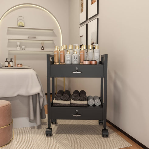 Paddie Salon Cart with Drawers