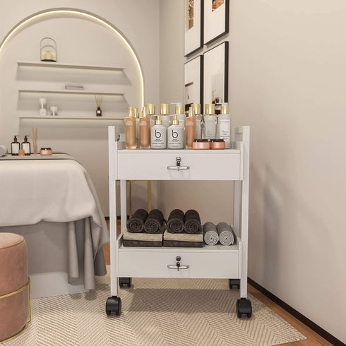Paddie Salon Cart with Drawers